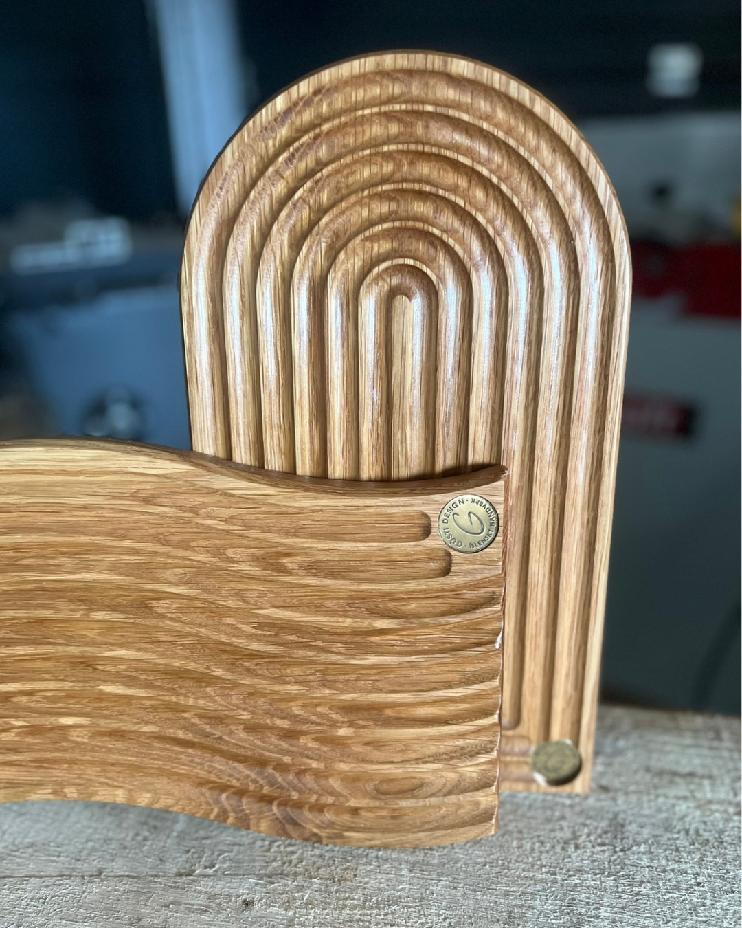 Riffluð eikarbretti sett