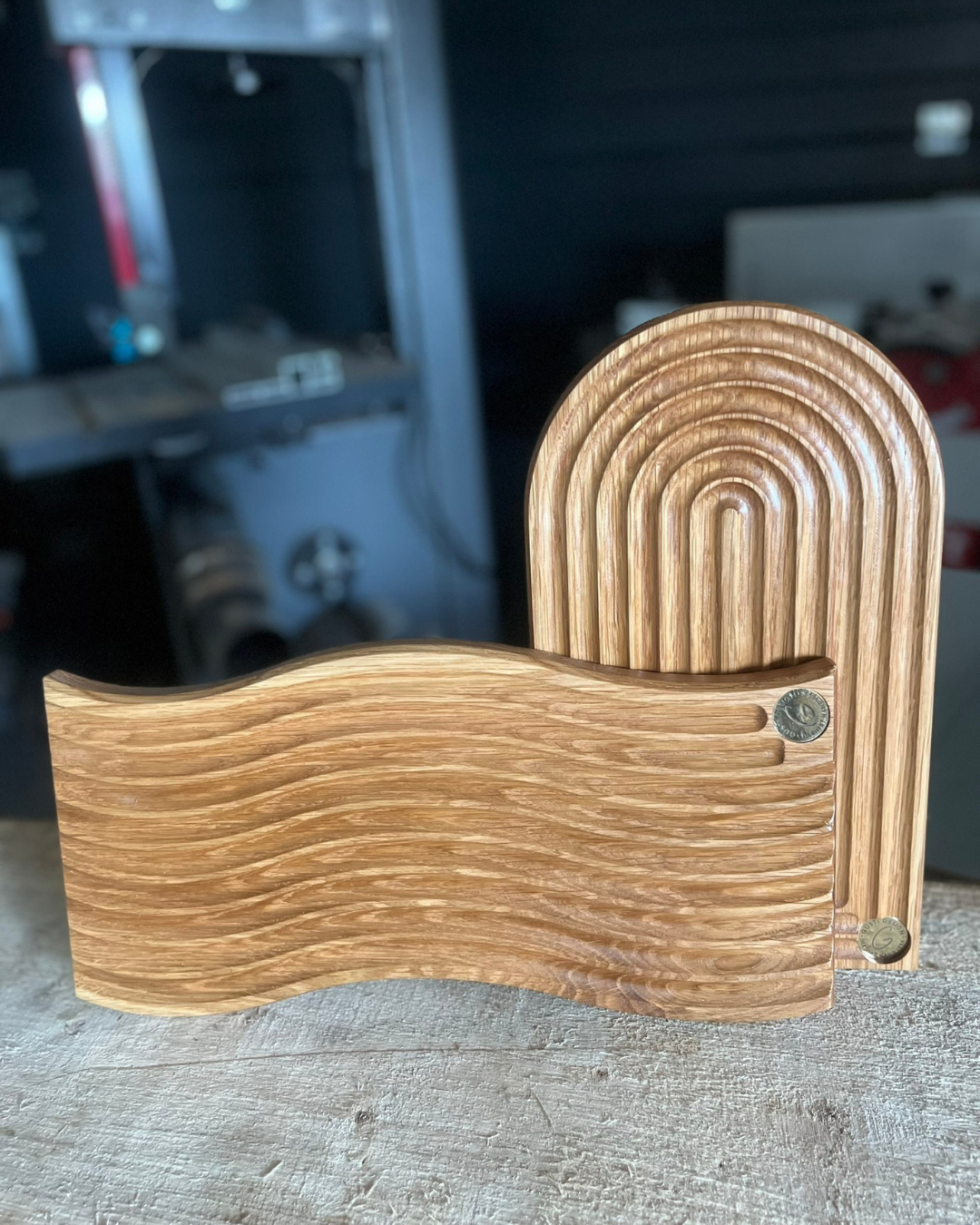 Riffluð eikarbretti sett