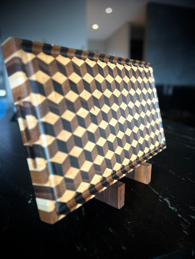 3D bretti, stafli af kubbum.