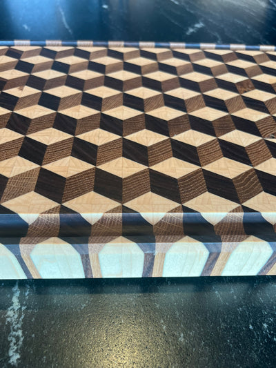 3D bretti, stafli af kubbum.