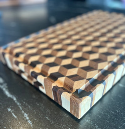 3D bretti, stafli af kubbum.